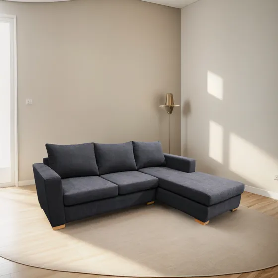 Sillon Sofa Esquinero Premium 250x160 Pana Antimancha