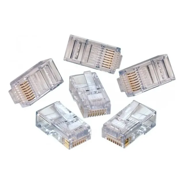 Bolsa 25 Fichas Conectores Red Rj45 Cat 5e Ethernet