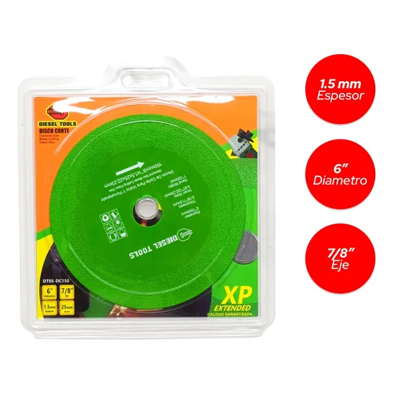 Disco Diamante Para Corte De Vidrio Porcelanato 6  Diesel
