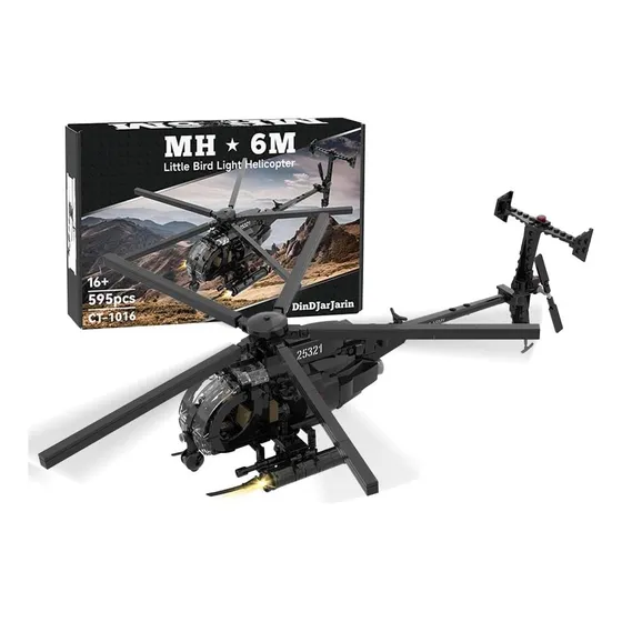 Cubimythx Mh-6 Little Bird Helicopter Blocks Y Juguetes De Y