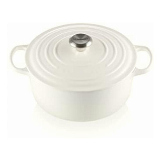 Le Creuset Signature Cazuela De Hierro Fundido, Blanco Le Creuset Signature Cazuela De Hierro Fundido, Blanco