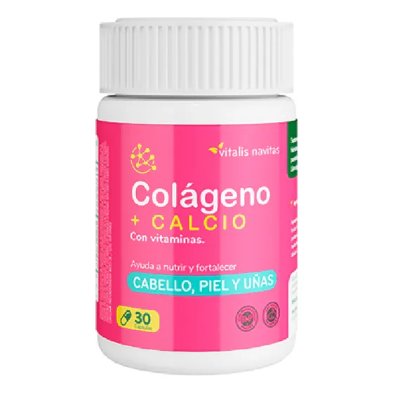 Suplemento Vitalis Navitas Colágeno y Calcio 30 Cápsulas