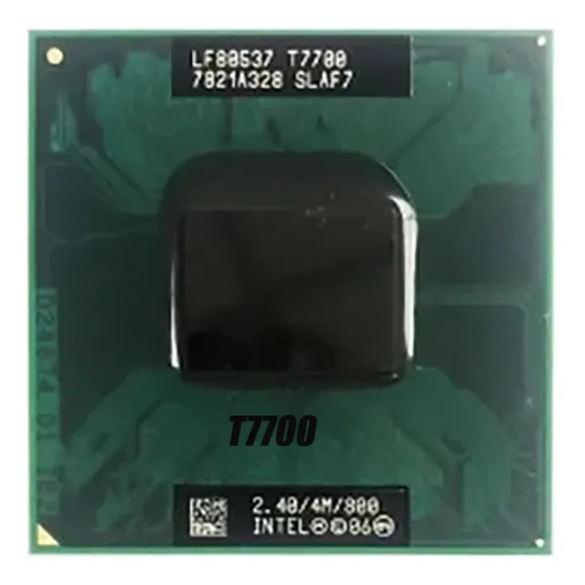 Procesador Core 2 Duo T7700, Socket P, 2,4 Ghz, 4 Mb Y 3,5 W