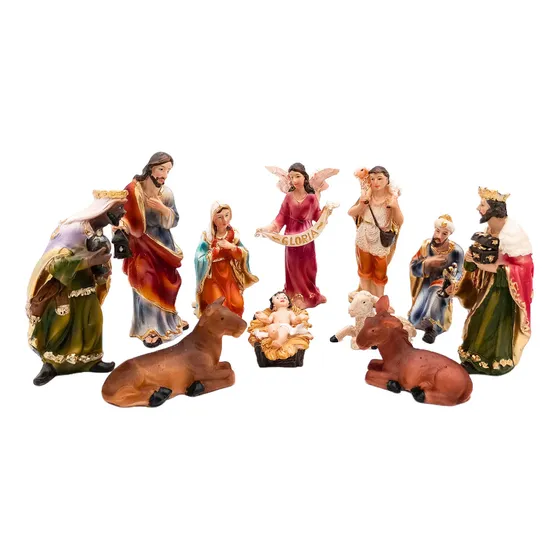 Pesebre Navideño Figuras Sagrada Familia Ceramica Artesanal