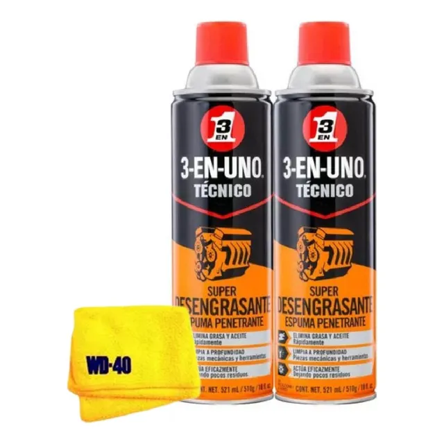 Desengrasante En Espuma 3-en-uno 2x Und
