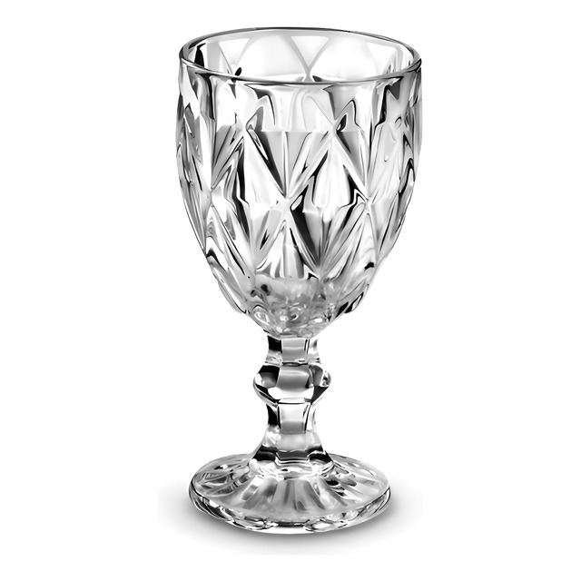 Jogo De Taças Diamond Cristal Vidro Taça De Vinho 340 Ml 6 Peças Home Utilidades Jogo De Taças Diamond Cristal Vidro Taça De Vinho 340 Ml 6 Peças Home Utilidades