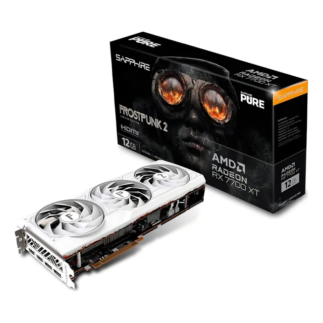 Tarjeta De Video Sapphire Pure Rx 7700 Xt 12gb Frostpunk 2