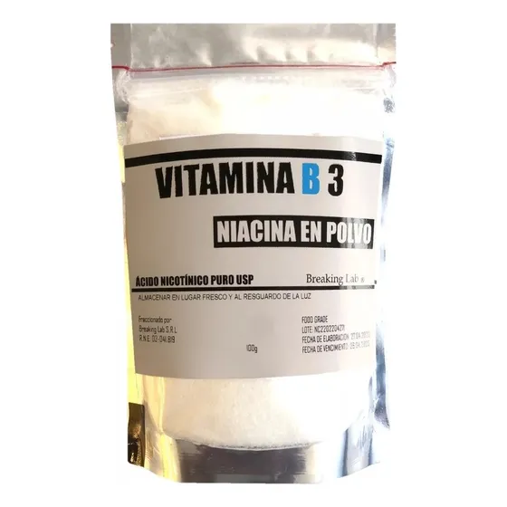 Vitamina B3 Pura En Polvo Acido Nicotinico Niacina 100 Gr