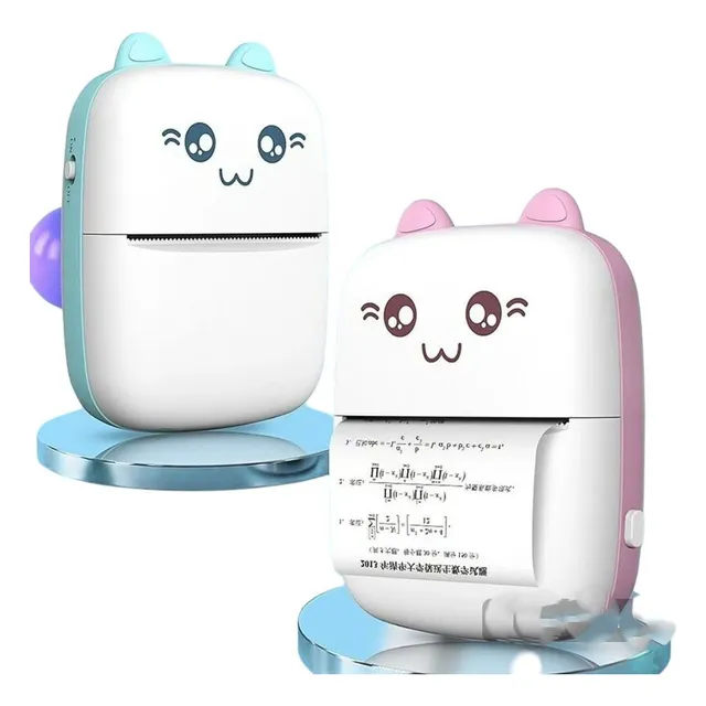 Mini Impresora Térmica Portátil + 2 Rollos Adhesivos