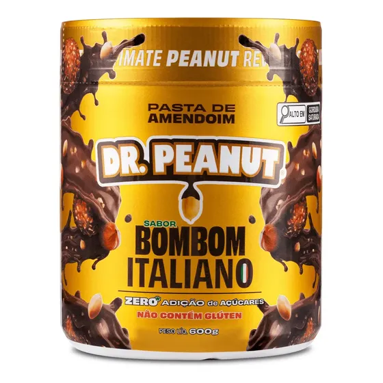 Pasta de Amendoim Dr. Peanut Gourmet Bombom Italiano 600 g