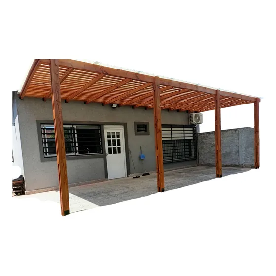 Pergola Techo Galería Garage Auto Chocolate