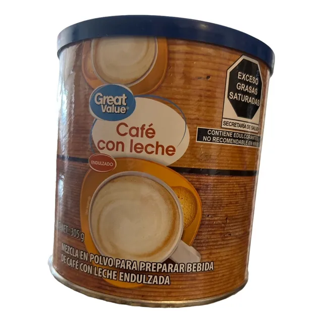 Café Con Leche En Polvo Endulzado Great Value