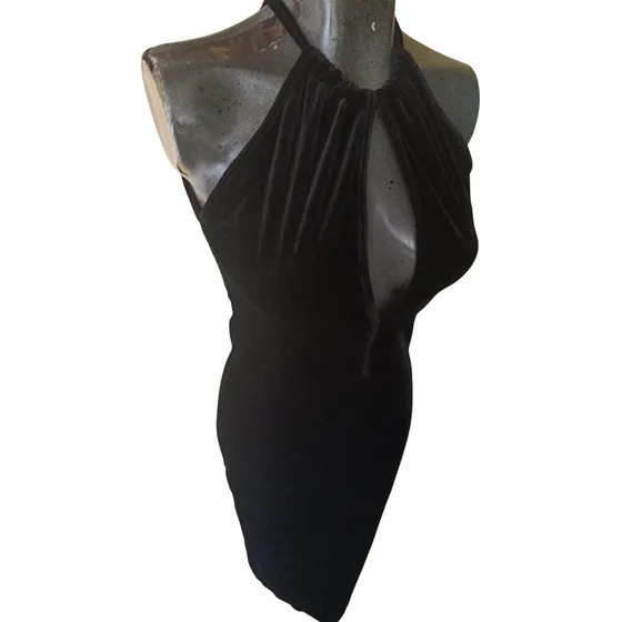 Elegante Vestido D Dama Talla Xl Terciopelo Marca Lucy Lerer