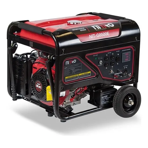 Generador portátil Nitro NIT-G8500E 8 kW con tecnología AVR 110V/220V