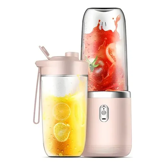 Mini Licuadora Batidora Portátil 400ml + Vaso 400ml Con Tapa