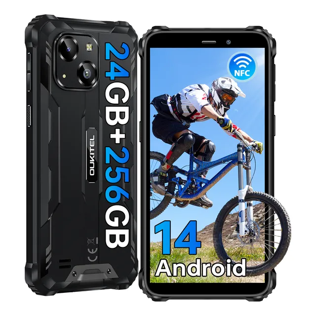 Celular Oukitel Wp32 Pro 24(6+18)gb Ram 256gb Rom Android 14 Smartphone Robusto 6300mah 6.0 Pulgadas Hd Celulares 4g Dual Sim/face Id/gps/nfc/otg