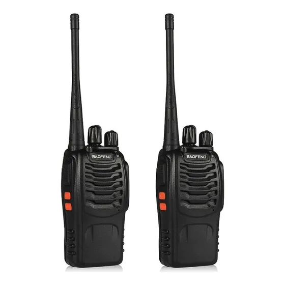 Walkie-talkie Baofeng BF 888S de 6 radios y frecuencia UHF color negro