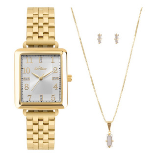 Kit Condor Feminino Elegante Dourado - Co2035njn/k4k Kit Condor Feminino Elegante Dourado - Co2035njn/k4k
