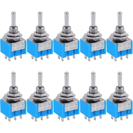 Switch De Palanca 6a 125v On-off-on 6 Pines Paquete 30 Pzas
