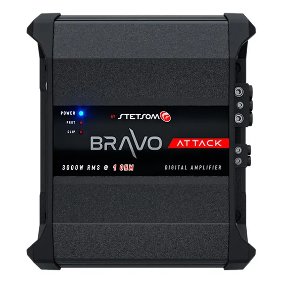 Potencia Stetsom Monoblock Bravo Attack 3000w Rms 1 Ohm