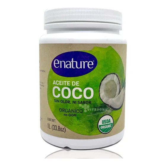 Aceite De Coco Virgen Orgánico 1 Lt E-nature