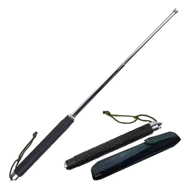Tambo Baston Defensa Personal Americano Rompe Vidrio Estuche
