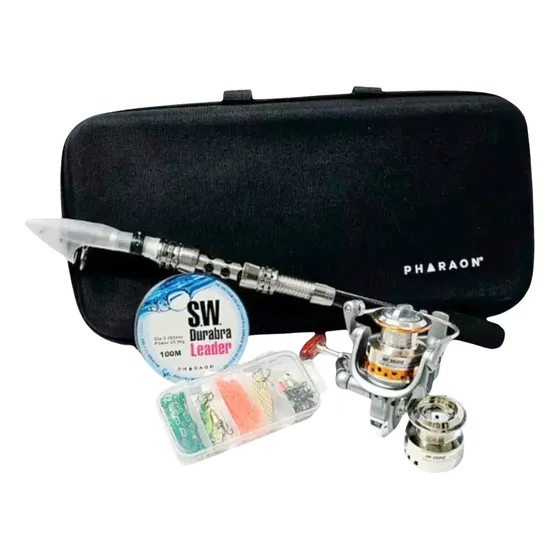 Kit Combo Pesca Variada Rio Pharaon Reel 13 Rul - Caña 240m.