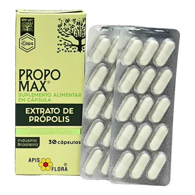 Extrato Própolis Verde Propomax 30 Capsulas Apis Flora