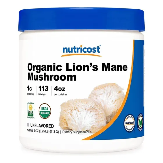 Hongo Melena De Leon Certificada 113g Nutricost Sabor Sin Sabor
