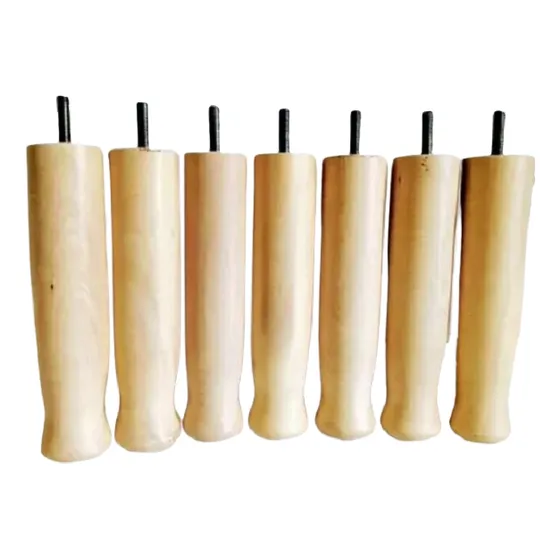 Juego 7 Patas Madera Colonial Somier 20 Cm Cama Sommier