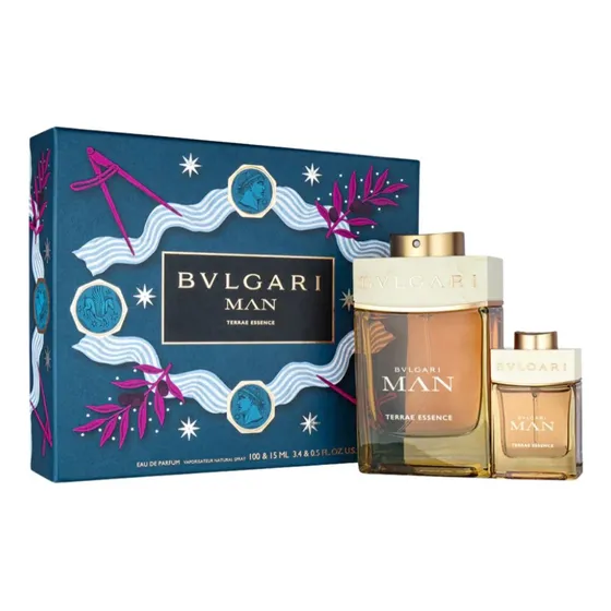 Set Bulgari Man Terrae Essence 100ml + 15 Ml Recargable