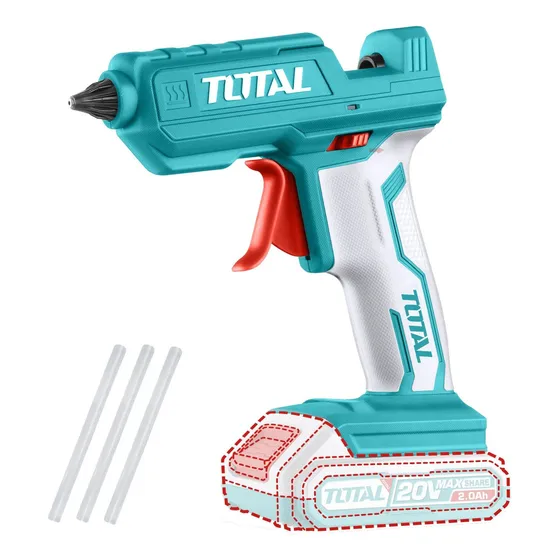 Pistola Inalámbrica Total 20v, Para Silicona En Barra 11.2mm - No Incluye Batería Ni Cargador - TGGLI2001