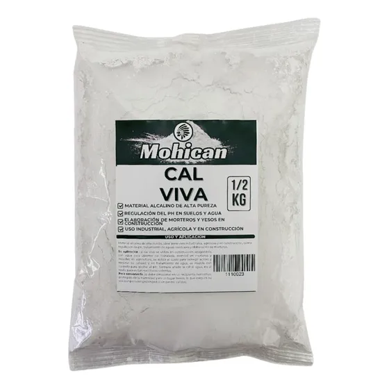 Cal Viva En Bolsa 1/2 Kg