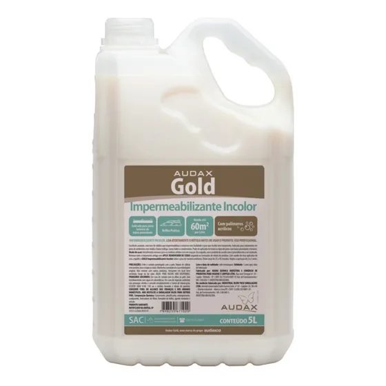 Impermeabilizante Incolor Audax Gold Galão 5 Litros