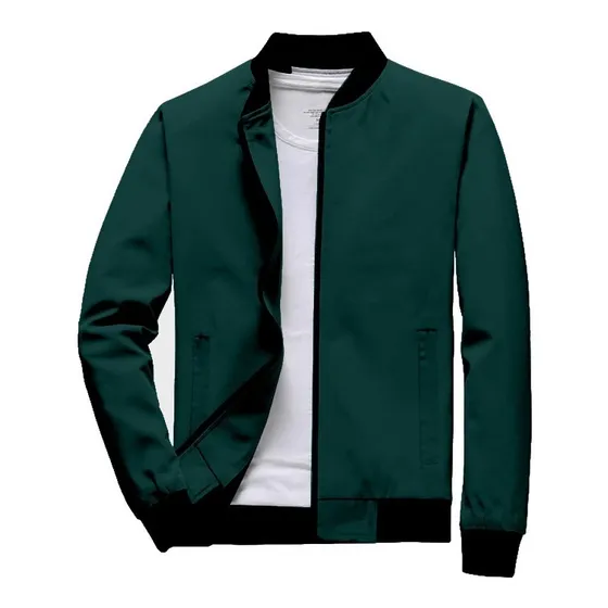 Jaqueta Corta Vento Masculina Casual Bomber Blusa Zíper