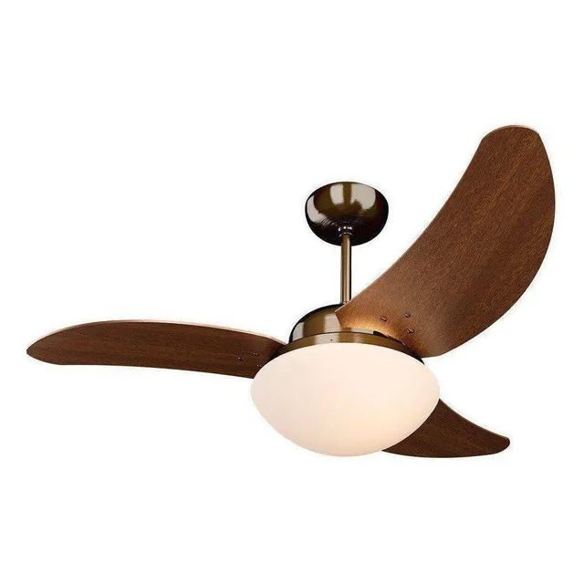 Ventilador De Teto Quarto Sala 3 Pás Tron Solano 130w Cobre 127v