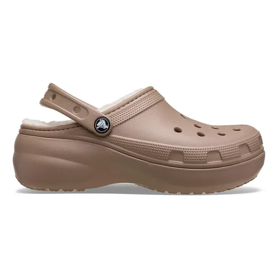 Zueco Crocs Mujer Lined Chiporro Platform Café Crocs