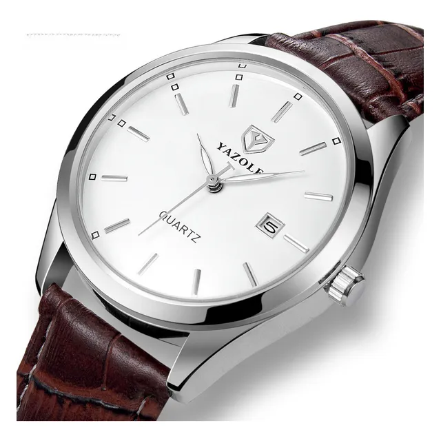 Cinturón Negro Con Placa Negra 308 - Reloj De Moda Yazole 30