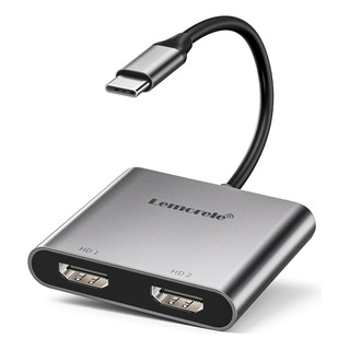 Adaptador Hub Tip C P/ Hdmi 4k 1x2 Estender Duplicar Win Mac Adaptador Hub Tip C P/ Hdmi 4k 1x2 Estender Duplicar Win Mac