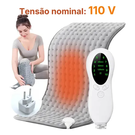 Almofada Elétrica Térmica Para Fisioterapia Manta Térmica Almofada De Aquecimento Cobertor De Viagem Tapete Aquecimento Pés Costas E Alivia Menstruação 110V