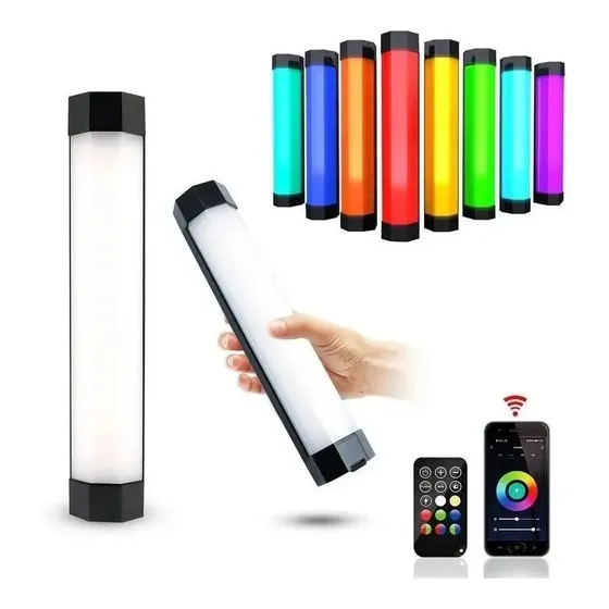 Espada Bastão De Led Luxceo P200 Fotografia Rgb Powerbank Cor da estrutura Preto 5V