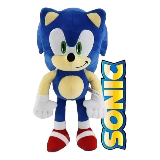 Muñeco de peluche con forma de erizo azul de Sonic Rapido, 50 cm, grande y esponjoso