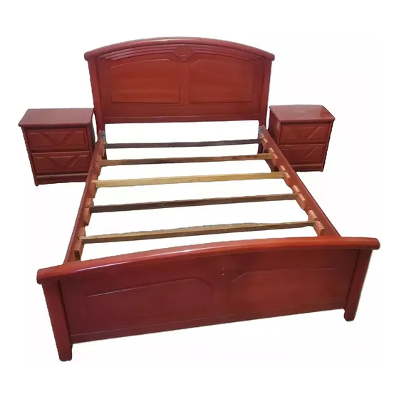 Cama Matrimonial, 2 Mesita Gaveta Y 1 Banquito Usado