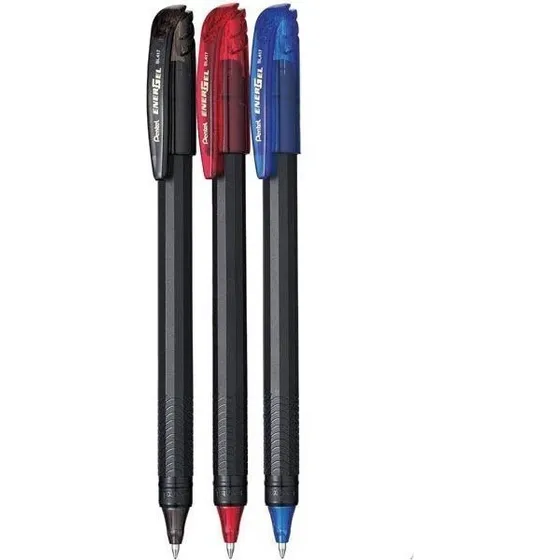 Lápiz Tinta Gel Roller Energel Makkuro 0,7 Pentel 3 Unidades