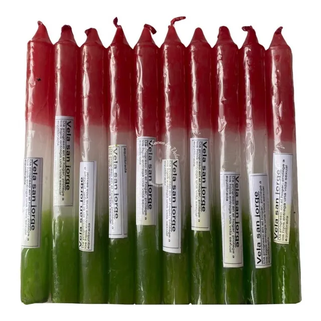 Velas Lisas  San Jorge  Esotericas Pack De 10