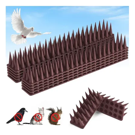 Espigão Anti Pombos 10kit Peças Espinhos Gatosinibidor Muro Bordô