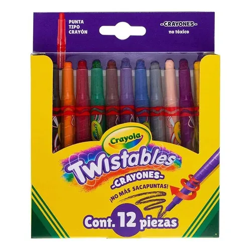 Crayones Twistables Mini Crayola Estuche Con 12 Piezas