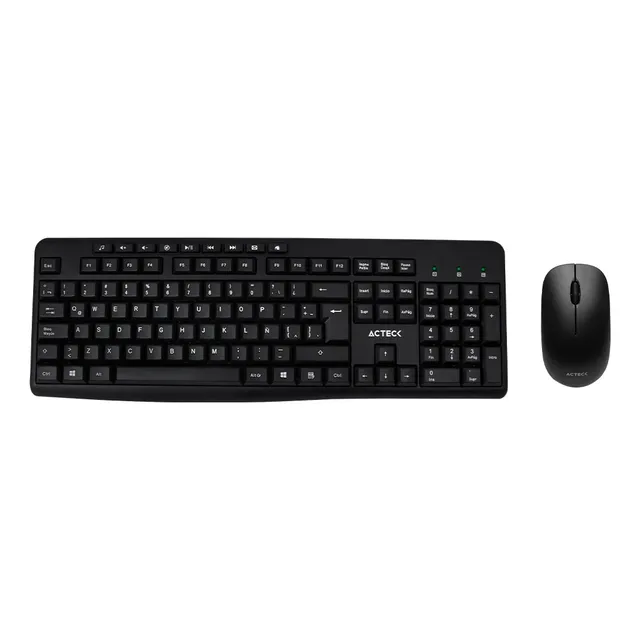 Kit Teclado Y Mouse Inalambrico Acteck Mk450 Ac-931748 Negro