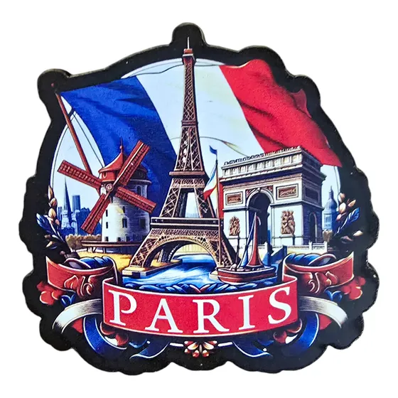 Paris Francia Recuerdo Iman Mdf Recuerdo Souvenir Y848