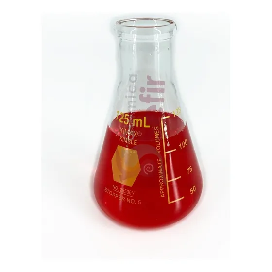 Matraz Erlenmeyer Kimax Graduado De Vidrio 125 Ml